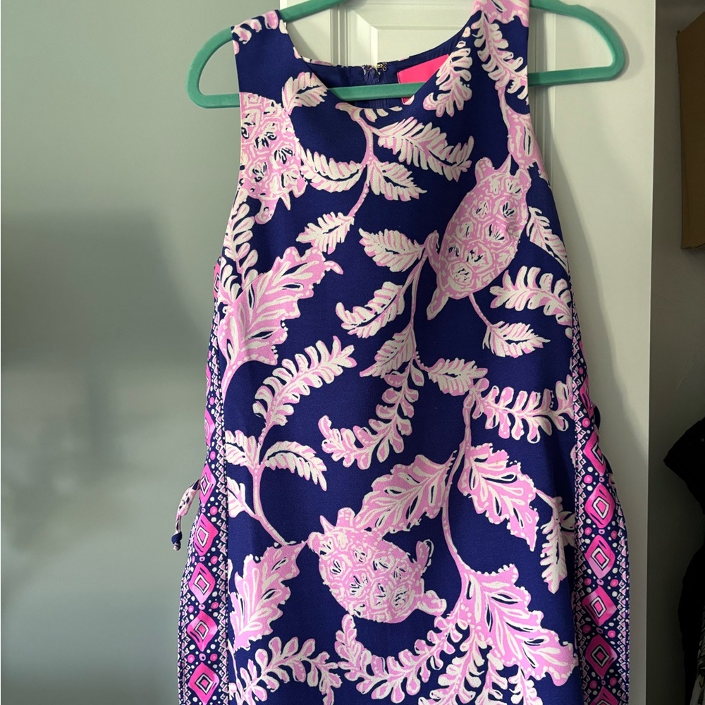 Lilly Pulitzer Romper EUC. Pink and Navy Blue.   Non smoking home.